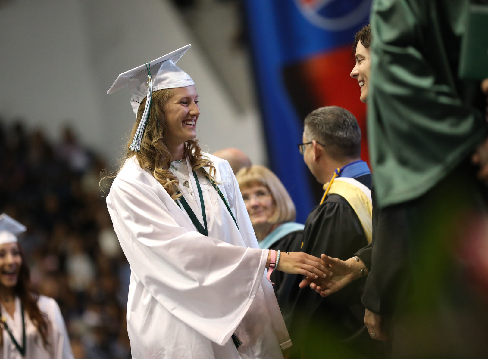 Receiving The Diploma